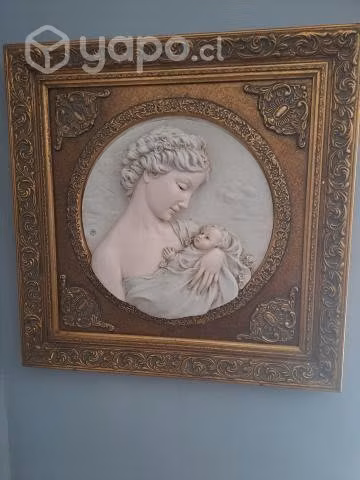 Cuadro bisque ceramica