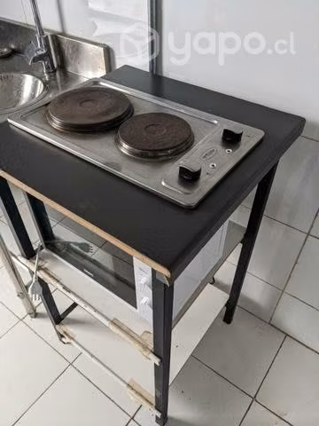 Encimera electrica con estructura