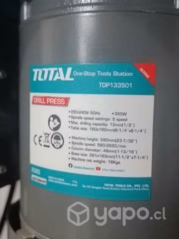 Taladro pedestal total