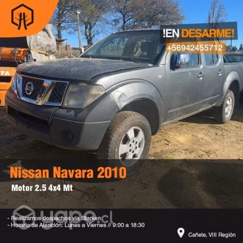 Bisagras Nissan Navara 2010 4x4