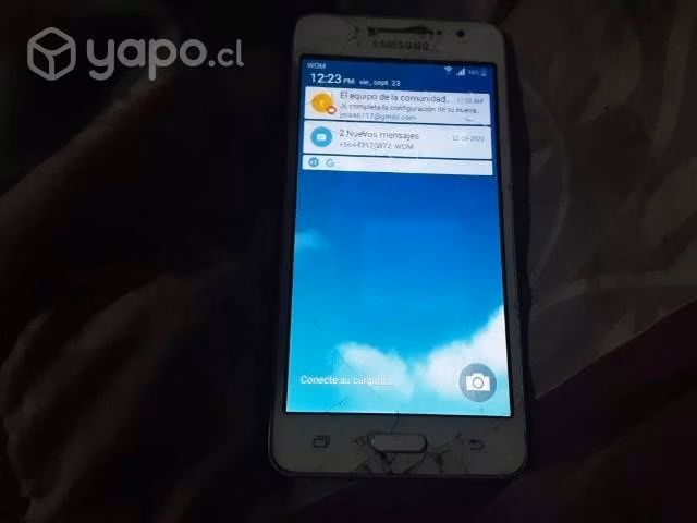 Vendo celular galaxy grand 20 mil