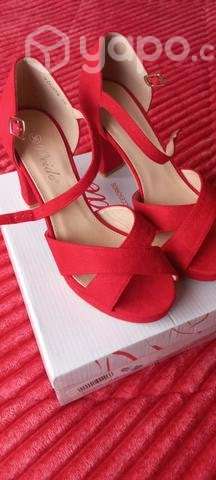 Sandalia roja nueva 36 - Imagen 3