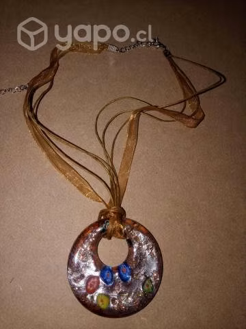 Collar verde y cafe - Imagen 2