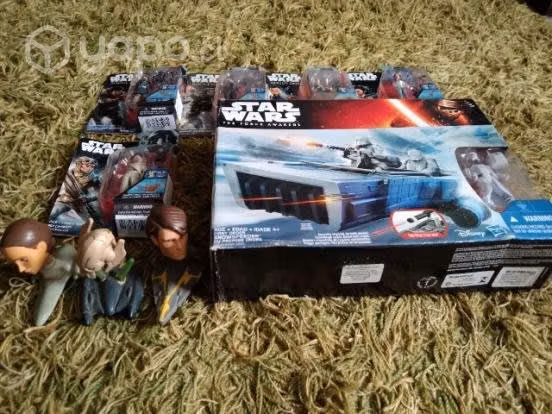 Figuras y nave star wars - Imagen 1