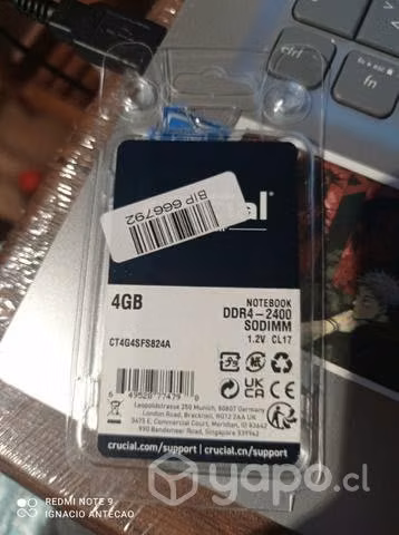 Ram 4gb ddr4 notebook - laptop