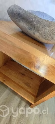Mueble Vanitorio de madera natural Lenga
