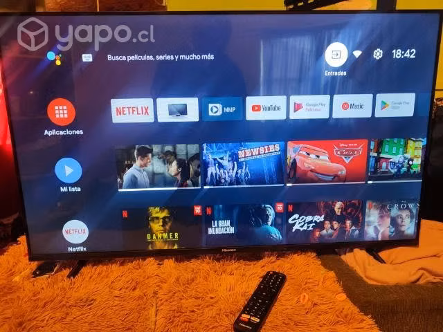 Smart tv android hisense con mi micro google.