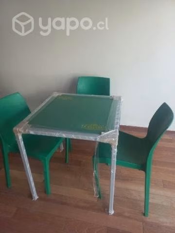 10 mesas cristal + 40 sillas