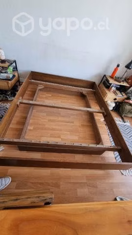 Cama 2 plazas con cajón interior