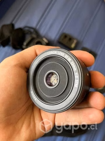 Camara canon m50 mk ii + lente 15-45mm + lente 22m