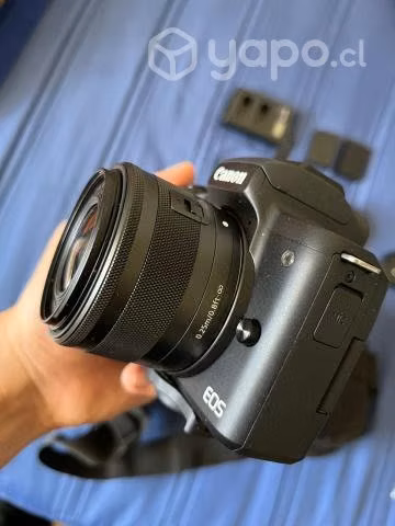 Camara canon m50 mk ii + lente 15-45mm + lente 22m