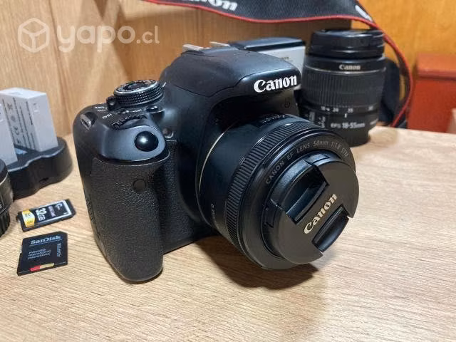 Camara canon 3ti + 3 lentes y accesorios
