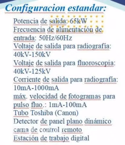Equipo medico para fluoroscopia