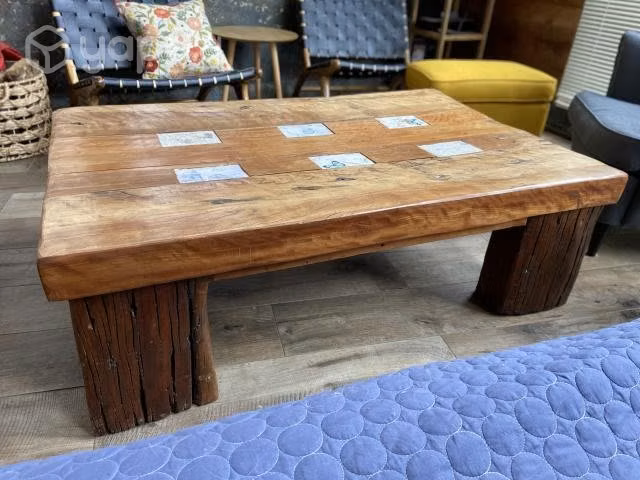 Mesa de centro rústica