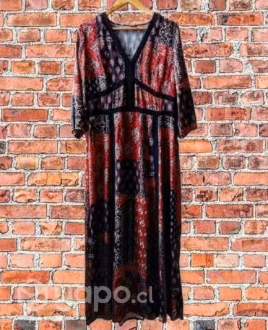 Vestido largo mangas