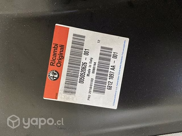 Tapabarros delantero derecho Alfa Romeo Gulietta