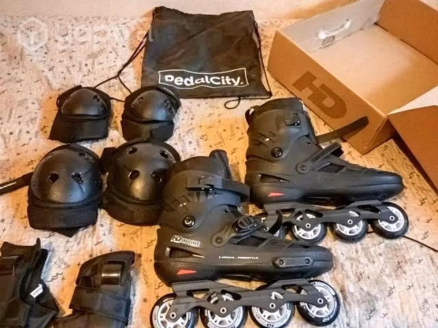 Patines FreeSkate HD negro + Accesorios talla 43