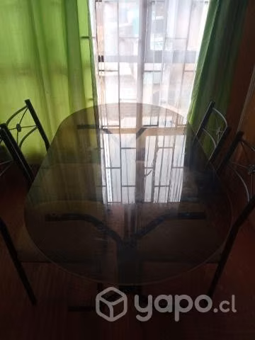 comedor mesa de vidrio precio conversable - Imagen 2
