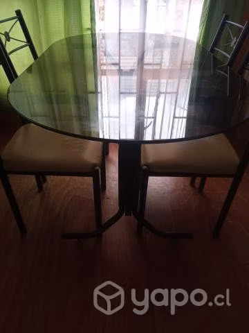 comedor mesa de vidrio precio conversable - Imagen 3