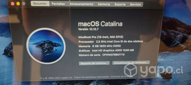 Macbook pro A1278