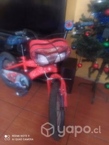Bicicleta spiderman aro 16 - Imagen 2