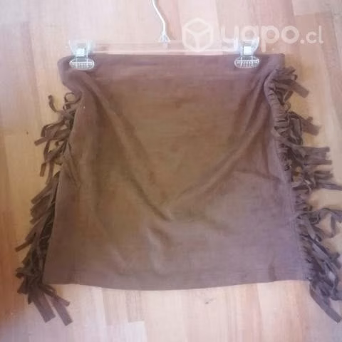 Minifalda con flecos, S, M, modelos exclusivos