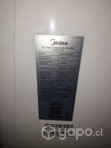 Aire acondicionado Midea 9000btu