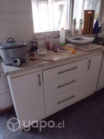 Mesón de cocina con cajones