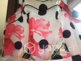 vestido nuevo, blanco con flores