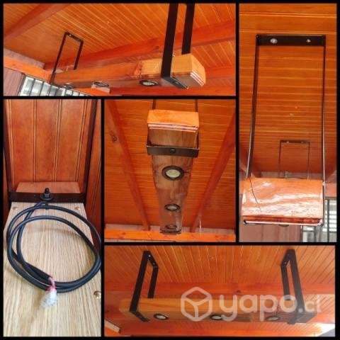 Lamparas rustica madera nativa - Imagen 2