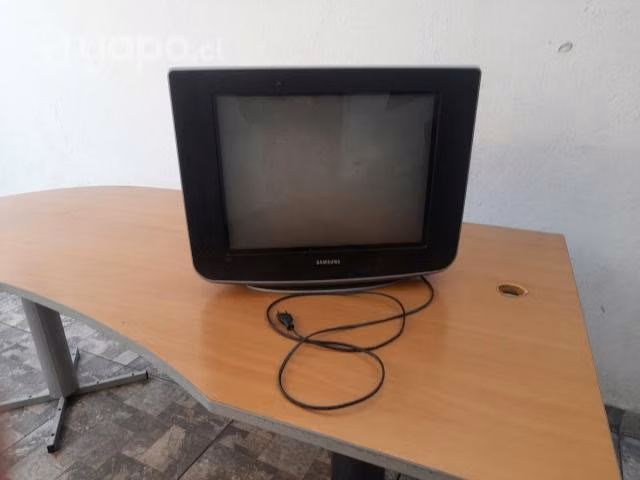 Televisor a color con control remoto y escritorio - Imagen 2
