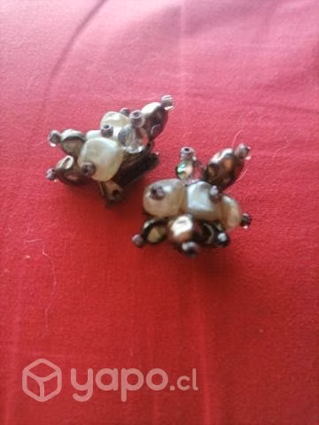 Collar y 2 juegos de aros antiguos. - Imagen 3
