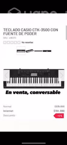 Teclado Casio ctk-3500