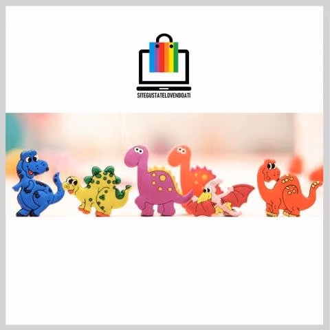 Set 5 Bombillas Reutilizables Diseño Dinosaurios