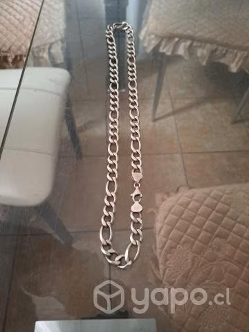 Cadena gruesa de plata ley 925