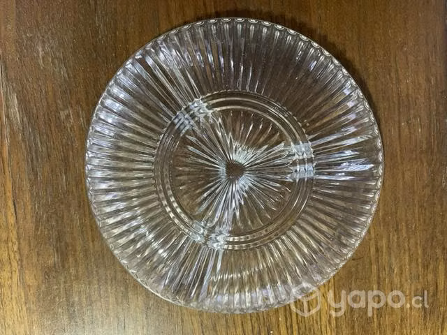 Plato picoteo Vidrio