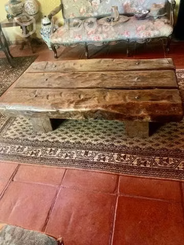 Mesa de centro de 3 durmientes
