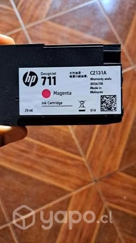 Cartucho De Tinta Hp DesignJet 711. Color Magneta