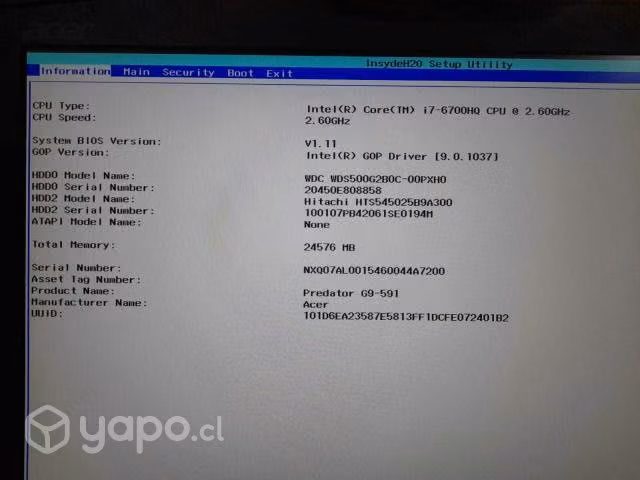 Gamer MSI Core i 7 dos discos uno ssd 256 y un ter