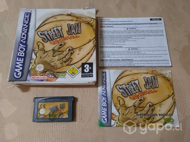 J78: juego gba con caja: street jam basketball
