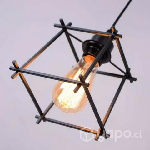 Lámpara Colgante Geométrica Forma Cuadrada