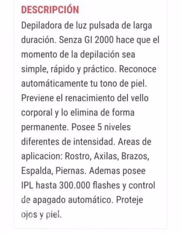 Depiladora laser - Imagen 6