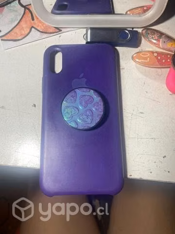 Carcasa morada de iPhone X