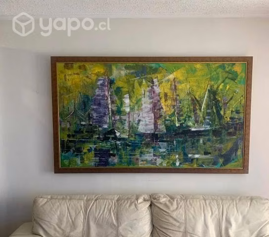 Pintura acrilica sobre tela enmarcada