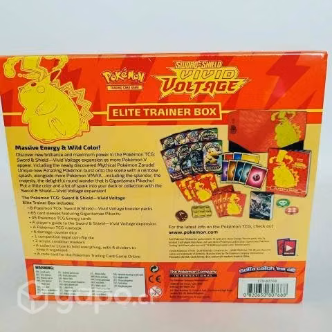 Elite trainer box vivid voltage cartas pokemon