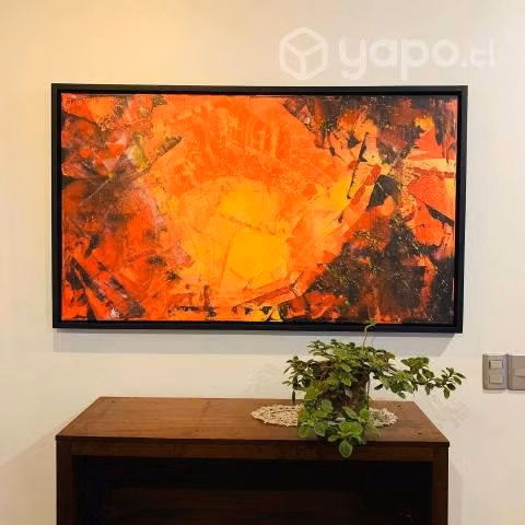 Pintura acrilica enmarcada