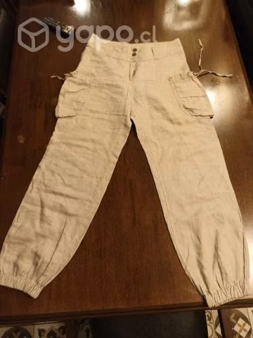 Pantalón umbrale lino talla 38 - Imagen 3