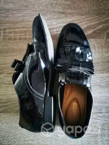 Zapato mocasin cuero charol gacel talla 36 - Imagen 2