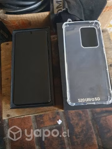 Samsung galaxy S20 ultra de 12 y 128 gb con detall