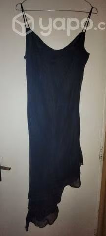 Vestido con pabilo de Gaza Negro talla L